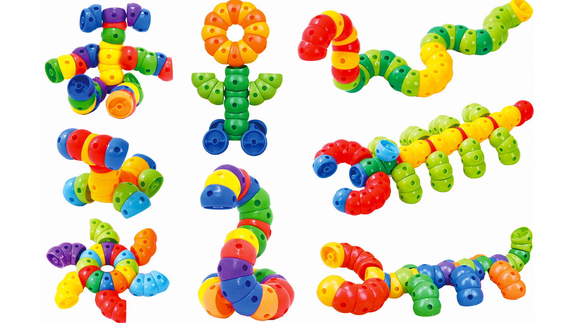 Amazon.com: KUTOI Snap n Twist Building Toys - Wocky Blocks - 80